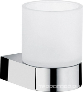 Стакан настенный (стекло мат, держатель цв.хром)  ZZ Keuco Edition 300 30050 019000