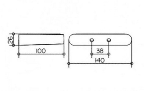 Мыльница настенная (цв.хром/стекло мат.)  ZZ Keuco Elegance New 11655 019000