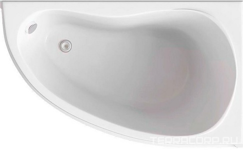 Ванна акриловая  (правая) 150х90 см (БЕЗ каркаса n039635 и сифона 19649) Bas Алегра В 00002
