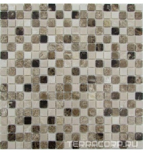 Мозаика Спектр-М Натуральный камень Мозаика из камня на сетке M20-084-15P 30.5x30.5 Комбинированный 