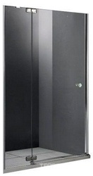 Дверь в нишу 1200хh1970мм, с неподв. сегментом, "Левая" (вход 600мм) , (стекло прозрачн., 6мм, фурн/хром), Triumph XX