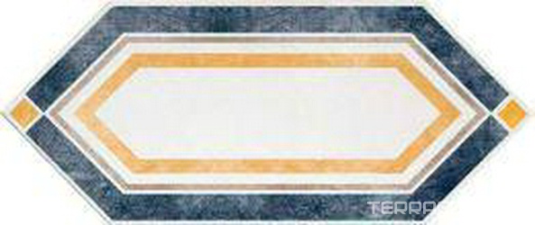 Losanga Lato 20 Via Emilia Bianco-Blu XX |14x34