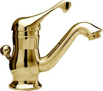 Смеситель для раковины, с д/к, (цв. золото),  KL 3M Piccadilly 2110 DD