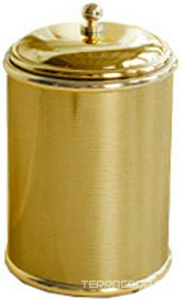 Ведро для мусора с крышкой h30х20см, пластиковый контейнер в компл., (цв. золото) as ZZ Pomd'or Complementos/Jaboner 14.93.50.001