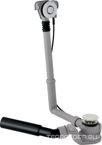 Слив-перелив для стандартн. ванн с кнопкой слива, поворотн. ручка и крышка сливного отверстия в компл. (цв. хром) Geberit Uniflex ZZ Geberit Универсал 150.755.21.1