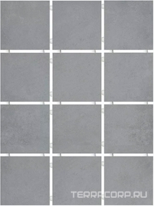 Керамогранит Kerama Marazzi Амальфи  серый 12 частей (полотно 29.8х39.8) 9.8х9.8 Серый 