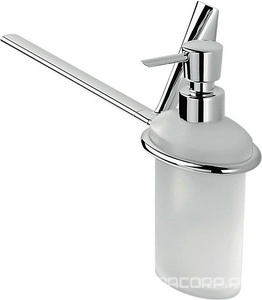 П-держатель, совм. с дозатором д. ж/м 37,5х10хh18см (дозатор СЛЕВА) (цв. хром / стекло мат.)  ZZ Colombo Land B2874SX.000