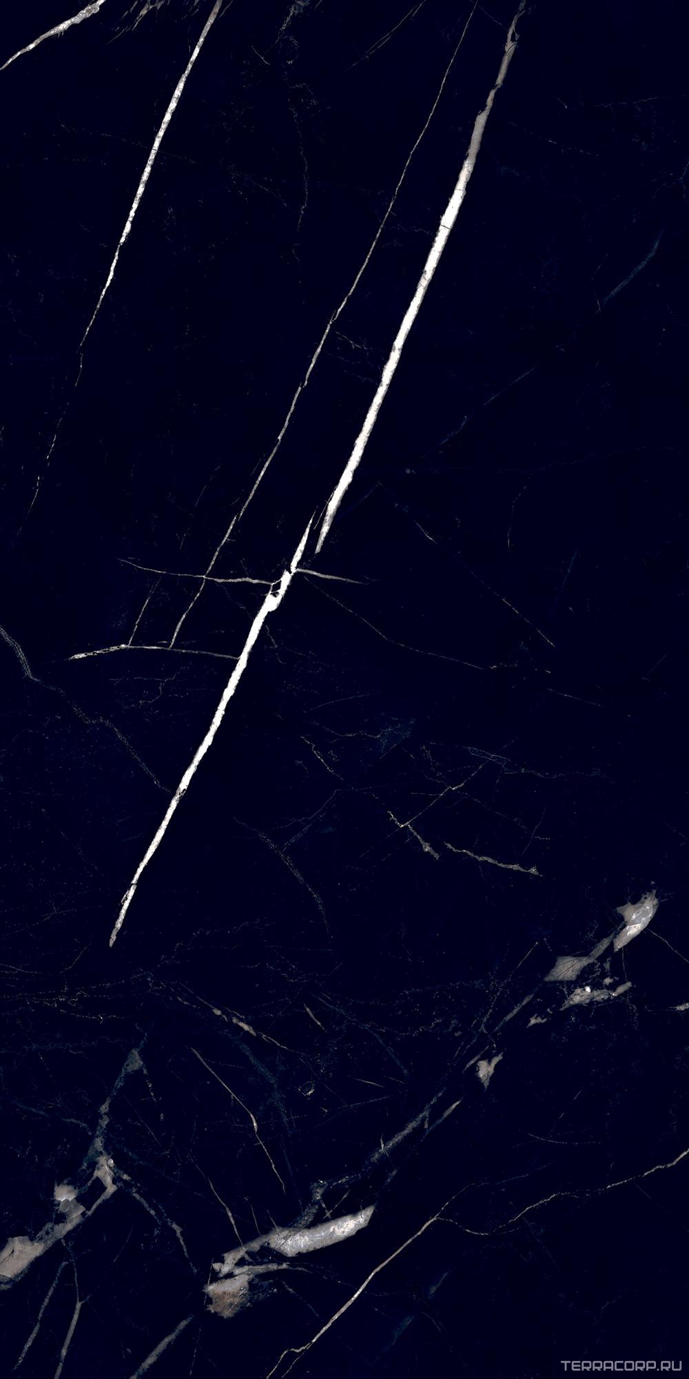 Керамогранит Alpas Euro Premium Marble Marquina Black High Gloss 60x120 Черный, фото 4