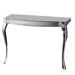 Консоль металл. 1080хh845х582мм, со столешницей из мрамора Bianco Carrara c 1 отв.д/смесителя, рак. Westminster в компл., (металл/хром),  ZZ Devon & Devon Jacqueline DEJACQCARCR/LS 1 fori