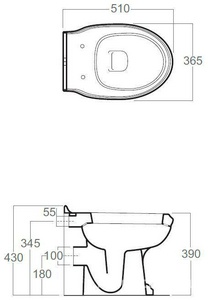 Сиденье для унитаза, с микролифтом, (дерево орех, крепления цв. хром)  ZZ Simas Arcade AR 008