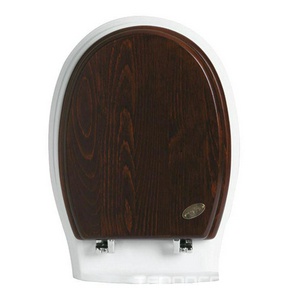 Сиденье для унитаза, с микролифтом, (дерево орех, крепления цв. хром)  ZZ Simas Arcade AR 008