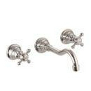 Смеситель для раковины из стены на 3 отв. классический излив 16см (внешняя часть, цв. хром) Elizabeth  ZZ Fima Carlo Frattini Chic F5081/5CCR