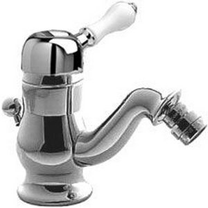 Смеситель для биде, с д/к, (maniglia PL / рукоятка с пластик. вставкой белого цвета), (цв.хром)  KL 3M Piccadilly 2120 CC + maniglia PL CC