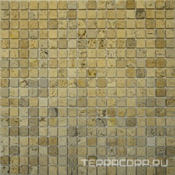 Мозаика Stone 2038 моно травертин мат (чип 15х15) XX|30x30
