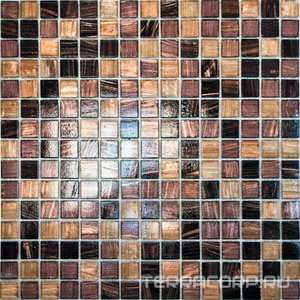 Мозаика Мастера Керамики Glass Мозаика HK-19 (чип 2x2 мм) фиолетовый микс ZZ32.7x32.7 Комбинированный 