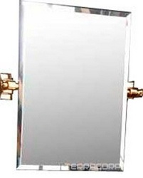 Зеркало на шарнирах с полированой фаской шириной 20 мм, 60х85см золото, Bania XX