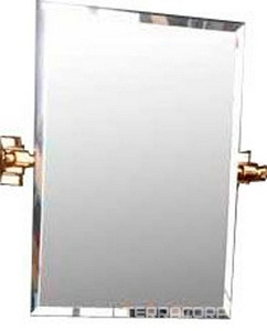 Зеркало на шарнирах с полированой фаской шириной 20 мм, 60х85см золото,  XX Karol Bania KB 326 ORO