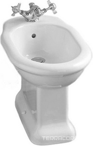 Биде напольное 33х54,5хh38см, с 1 отв. д смесителя (крепл. в компл.) цв. белый  ZZ Devon & Devon Etoile IBBID(1)FET