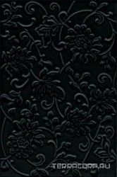 Аджанта цветы черный XXl20х30
