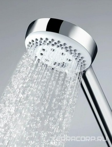 Душевая стойка для ванны/душа c изливом, верхний душ 200мм, душ лейка, душ.шланг 1600мм, хром Kludi Logo 6808305-00