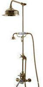 Душев.термост.стойка с верхн.душ. 20см и ручн.душ., латунь Devon&Devon ZZ Devon & Devon Shower mixers MARM74/MARK618/MARK3182