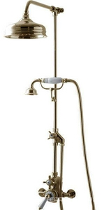 Душев.термост.стойка с верхн.душ. 20см и ручн.душ., латунь Devon&Devon ZZ Devon & Devon Shower mixers MARM74/MARK618/MARK3182