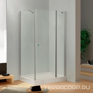 Душевой уголок 1200х1000хh1970мм, прямоугольный, "Правый", распашн. дверь, вход 600мм, (стекло прозр. 6мм, фурнит. цв.хром),  ZZ Cezares Triumph TRIUMPH-AH-1-120/100-C-Cr-R