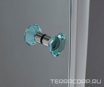 Душевой уголок 1200х1000хh1970мм, прямоугольный, "Правый", распашн. дверь, вход 600мм, (стекло прозр. 6мм, фурнит. цв.хром),  ZZ Cezares Triumph TRIUMPH-AH-1-120/100-C-Cr-R