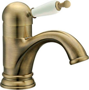 Смеситель для раковины  Ripresa, однорычажный, без д/к, с гибкими подводками, бронза Boheme Medici 301