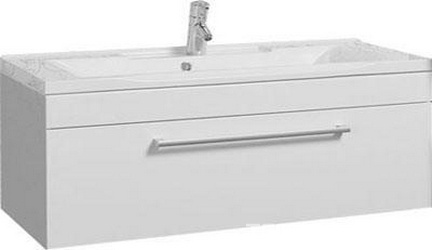 Тумба под раковину Мадрид 100 см, с одним выдвижным ящиком, цвет белый ZZ
