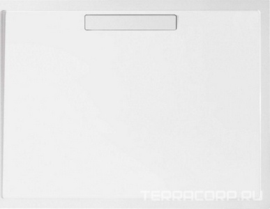 Поддон д/душа прямоуг. 1200х900хh18/100мм, квариловый, сифон в комплекте, (цв. белый глянц.)  ZZ Villeroy & Boch Squaro DQ1290SQR2V