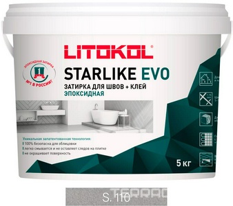 Затирка  GRIGIO PERLA S.110  5 кг. ZZ Litokol Starlike EVO S110/5