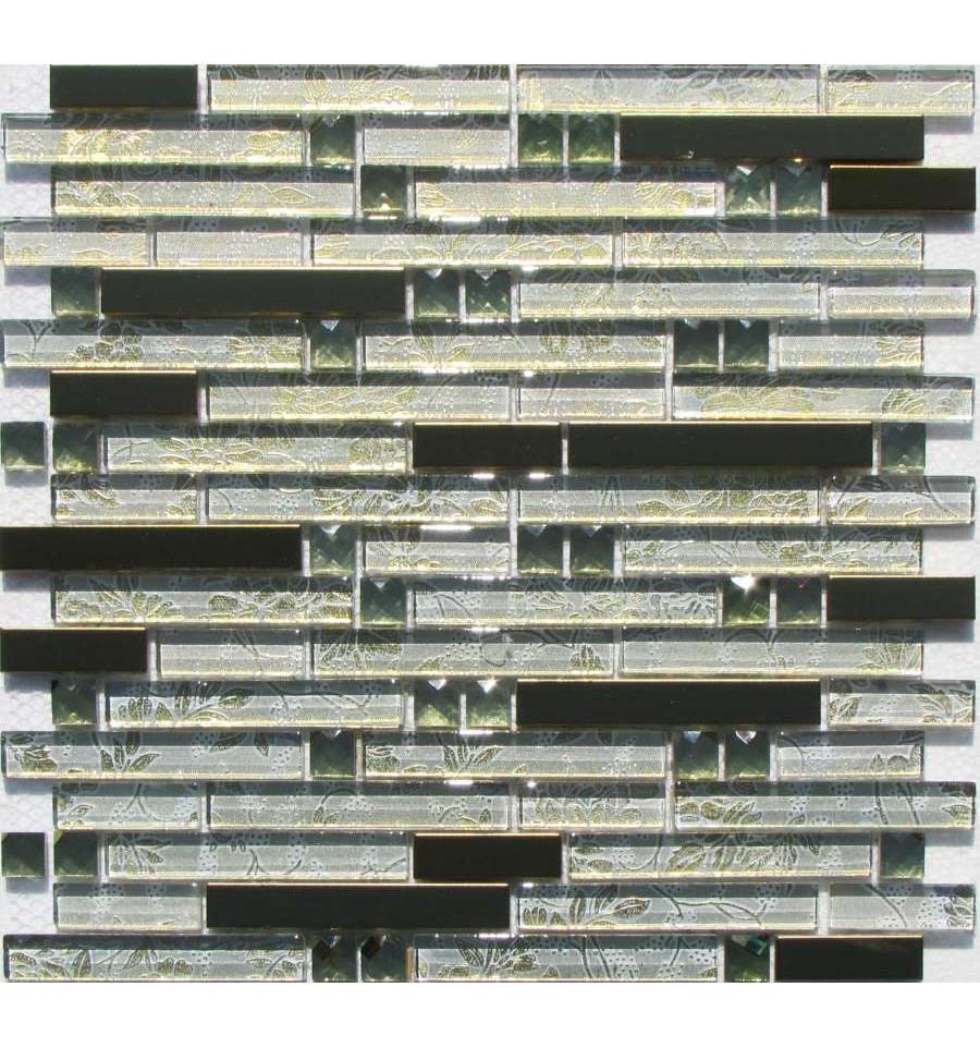 Мозаика Спектр-М Микс стекло Мозаика из стекла на сетке SK10-036 30x30 Комбинированный, фото 3