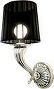 Светильник настен., (держатель цв.хром, абажур цв. чёрный),  XX Clarberg Elegance 3014/M/CR черный
