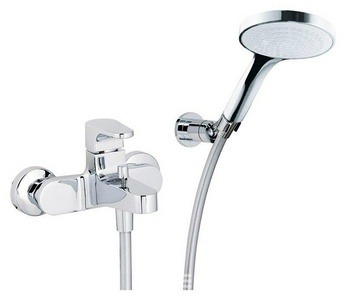 Смеситель для ванны, в компл: шланг, лейка д/д, кронштейн (хром) Сleo KL 3M Cleo 6300 CC