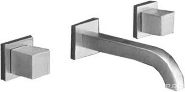 Смеситель для раковины, встраиваемый в стену на три отверстия., излив 230мм, (цв. хром)  ZZ 3M X-Change XQ 7360XQ CC