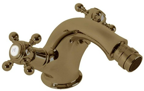 Смеситель для биде, с д/к, (цв. бронза),  ZZ Cezares Golf GOLF-BS1-02