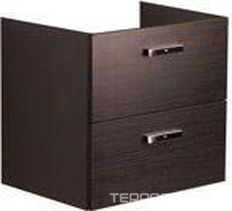 Тумба подвесная   585х565х450 см, с 2 выдвиж. ящиками, Без раковины, цвет венге, крепеж в компл. ZZ Roca Victoria Nord ZRU9000027