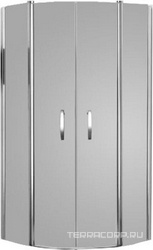 Душ каб. (1/2 душ.кабины!!! прав/лев) расп. дверь с непод.сегм., 1/4 круга, R=550, (90х90хh191см, стекло 6мм, GL проз., 28 arg/cr, мат.хр/хр) Vario ZZ