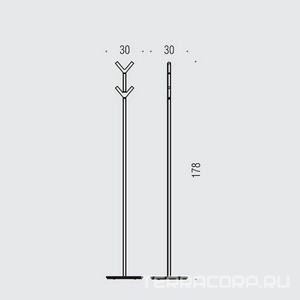 Вешалка напольная с 4-мя крючками, h178см, (цв. хром),  ZZ Colombo Planets B9812