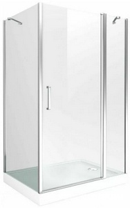 Стекло боковое, неподвижное (самое широкое ) для  WCD 120x80, (ЗАПЧАСТЬ) ZZ Bas Пандора WCD