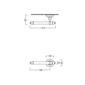 Держатель туалетной бумаги (цв. золото)  ZZ Simas Victoria 260202 oro