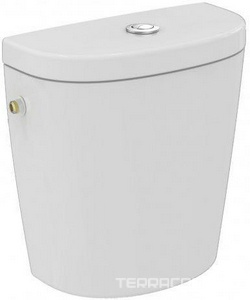 Бачок д/унитаза, кнопка хром, механизм смыва 3/6л, подв.воды сверху сбоку, (форма бачка Arc),  ZZ Ideal Standard Connect E786101