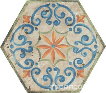 Керамогранит Kerama Marazzi Виченца Декор  Майолика А158 напольныйXX20х23.1 Комбинированный 