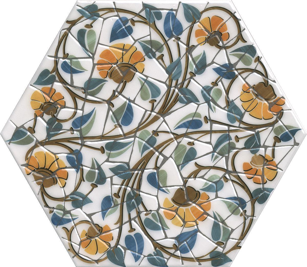 Керамогранит Kerama Marazzi Парк Гуэля Декор лаппатированный ХХ29x33.4 Комбинированный, фото 4