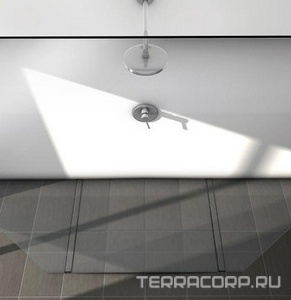 Основа под плитку для дренажного канала 1200мм (нерж. сталь, прямая), Plate 2 ZZ Tece Tecedrainline 601272