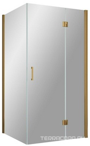 Душевое ограждение , 120*100*1900 мм, профиль бронза, стекло прозрачное, БЕЗ поддона ZZ Vegas Glass AFP-Fis AFP-Fis 120*100 05 01