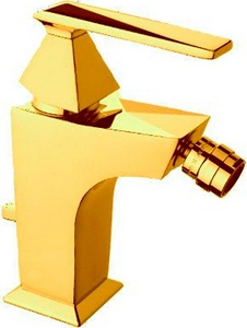 Смеситель для биде однорычажный с д/к, (цв.латунь),  ZZ Nicolazzi Vincent 3003 GB 35