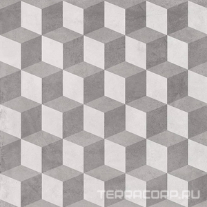Керамогранит Kerama Marazzi Карнаби-стрит  орнамент серый (9 видов) 20x20 Комбинированный 