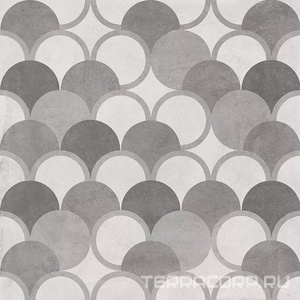 Керамогранит Kerama Marazzi Карнаби-стрит  орнамент серый (9 видов) 20x20 Комбинированный 